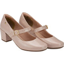 Sapato Feminino Boneca de Dança Salto baixo quadrado Bloco Confort Scarpin 6484