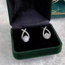 Brinco de Zircônia loewe com Cristais Swarovski (COMPRE 1 PAR LEVE 2) Sofisticação e Elegância para Mulheres que Amam Exclusividade