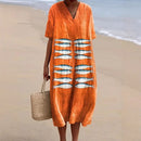 Rovena - Vestido de Verão com Estampa Vintage