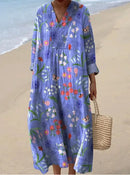 Maitê | Vestido Midi Longo Boho em Patchwork