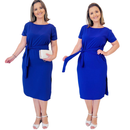 Vestido Marina Feminino Elegante Social 3 Formas de uso