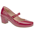 Sapato Feminino Boneca de Dança Salto baixo quadrado Bloco Confort Scarpin 6484