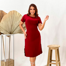 Vestido Midi Dunas Social Elegante Social 3 Formas de uso