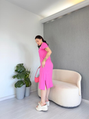 Vestido Midi Malha de 100% Algodão